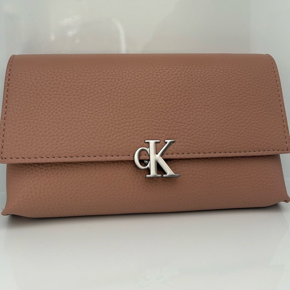 Calvin Klein Handbags - BRAND NEW Convertible Clutch with Straps Calvin Klein Dusty Rose